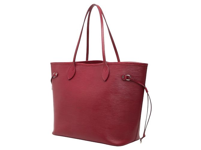 Borsa Tote Louis Vuitton Epi Neverfull MM Rosso Fuschia - vista 2