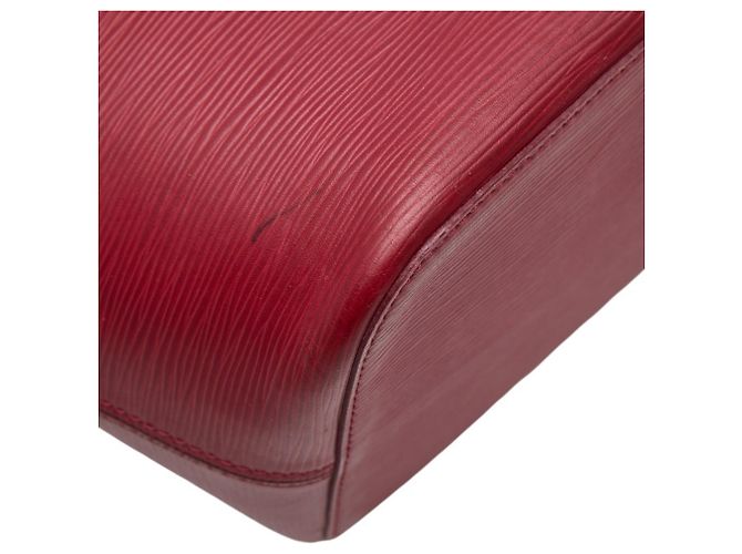 Borsa Tote Louis Vuitton Epi Neverfull MM Rosso Fuschia - vista 7