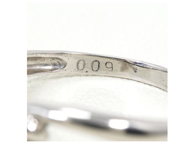 Autre Marque PT900 Platinring mit Diamant - Ansicht 5