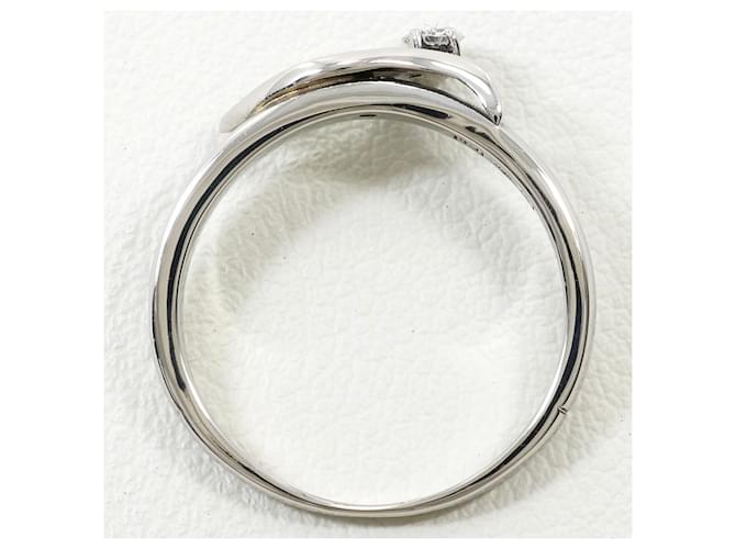 Autre Marque PT850 Platinring mit Diamant - Ansicht 2