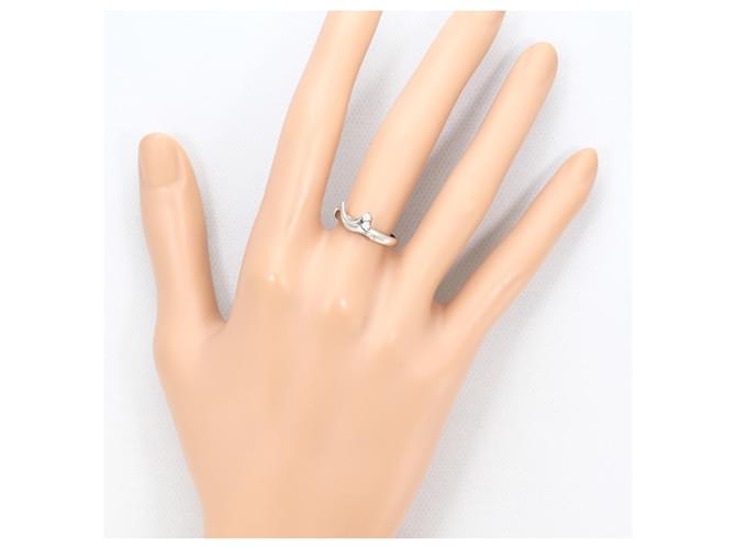 Autre Marque PT850 Platinring mit Diamant - Ansicht 5