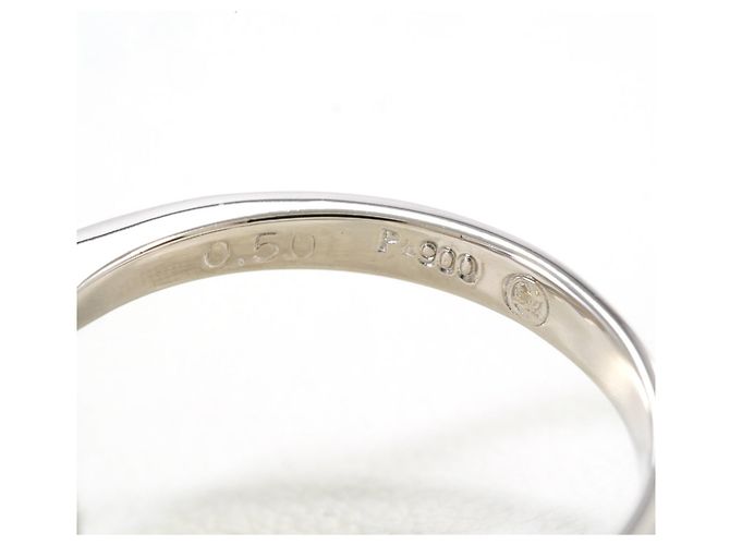 Autre Marque Platinring mit 0,50ct Diamant - Ansicht 5