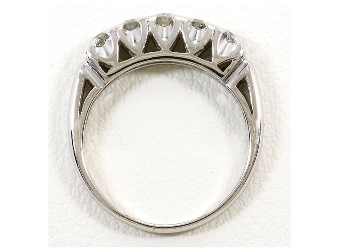 Autre Marque PT900 Platinring mit Diamant - Ansicht 3