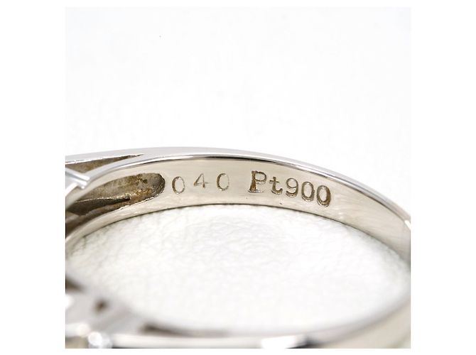 Autre Marque PT900 Platinring mit Diamant - Ansicht 5