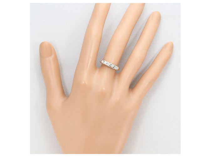 Autre Marque PT900 Platinring mit Diamant - Ansicht 6