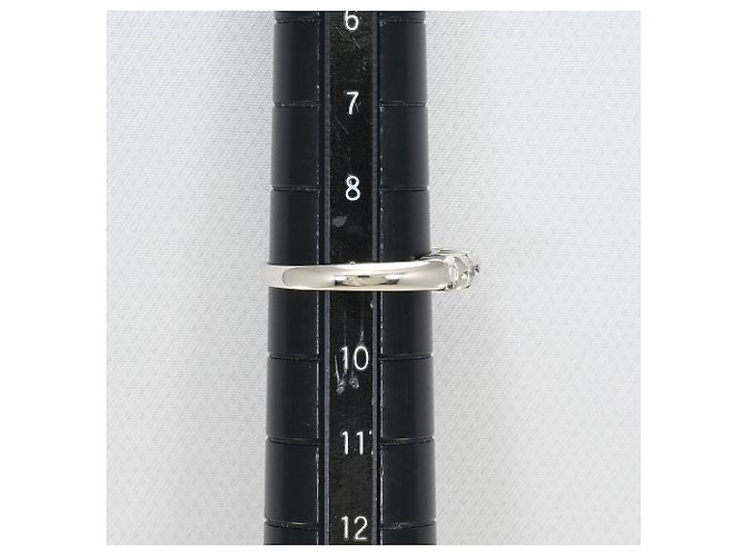 Autre Marque PT900 Platinring mit Diamant - Ansicht 7