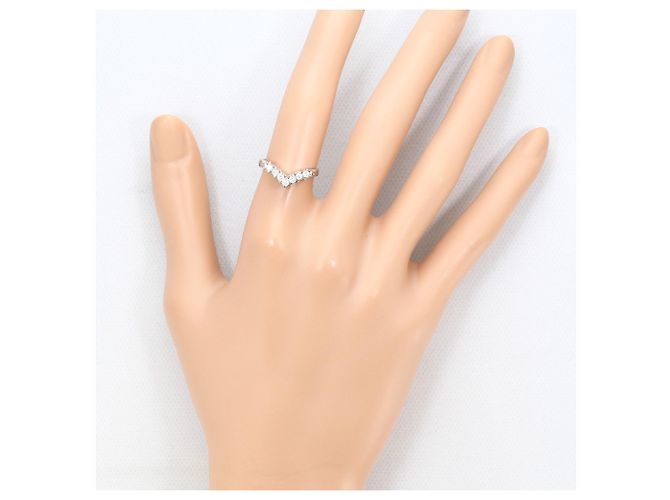 Autre Marque PT900 Platinring mit Diamant - Ansicht 6