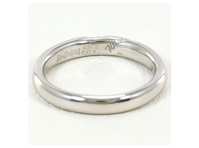 Autre Marque Anello a fascia in platino con accenti blu e diamanti - vista 3