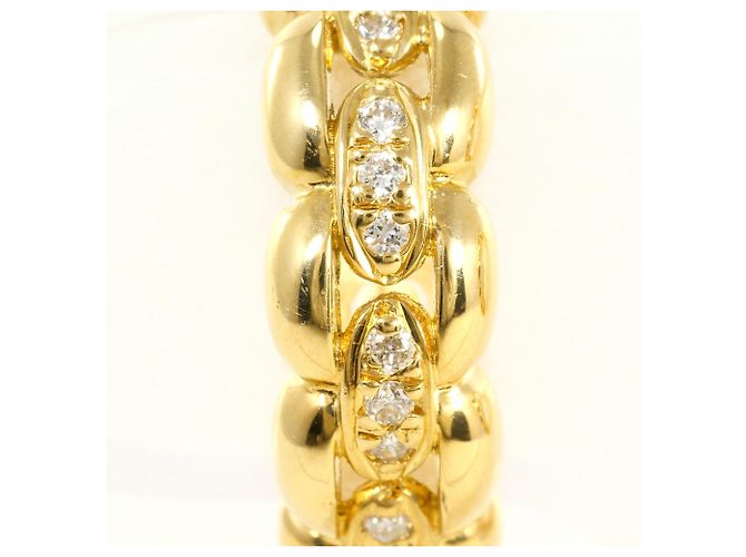 Autre Marque Orecchini a clip in oro giallo 18K con diamanti D'oro - vista 2