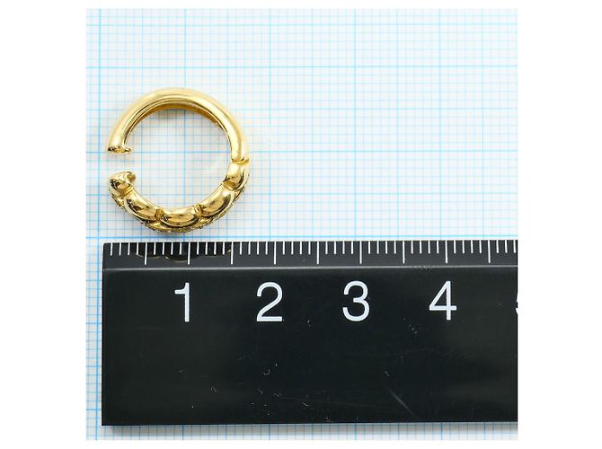 Autre Marque Orecchini a clip in oro giallo 18K con diamanti D'oro - vista 5