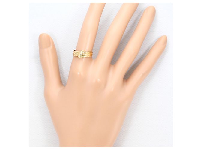 Autre Marque 18K Gelbgold-Ring mit Diamant Golden - Ansicht 5