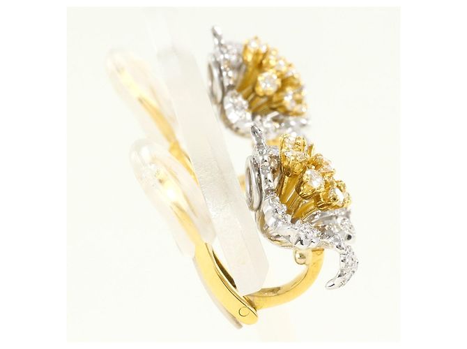Autre Marque Orecchini a clip in oro 18K e diamanti D'oro - vista 3