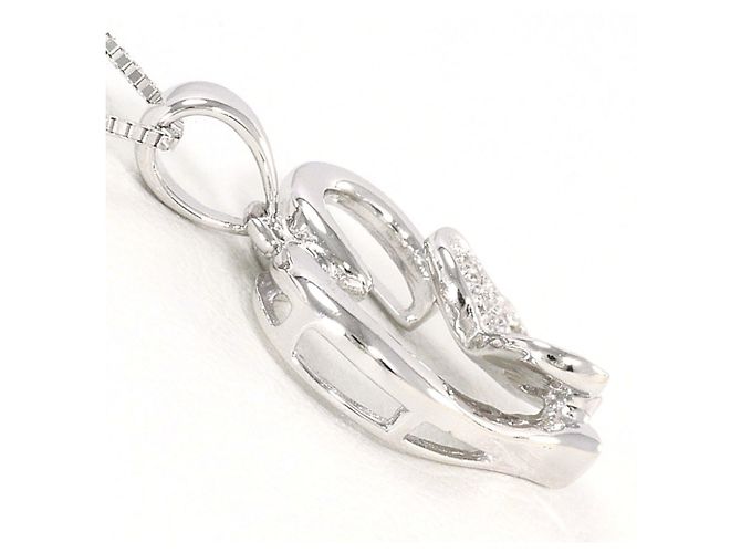 Autre Marque 18K Weißgoldkette mit Diamant Golden - Ansicht 2