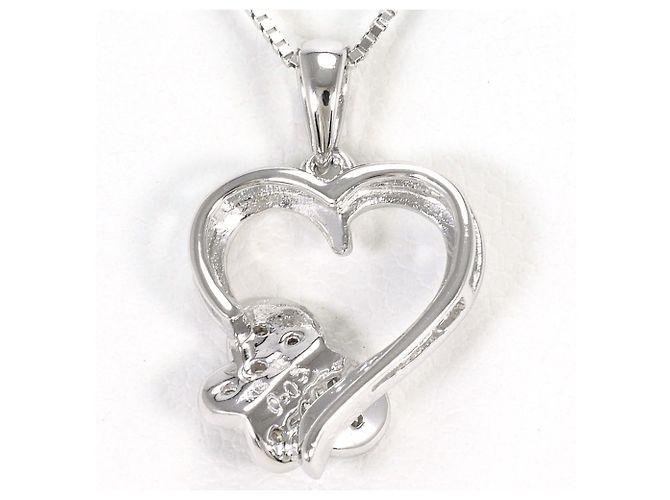 Autre Marque 18K Weißgoldkette mit Diamant Golden - Ansicht 3