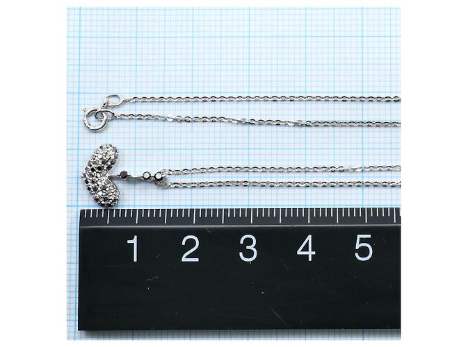 Autre Marque Collana in oro bianco 18K con diamante nero D'oro - vista 4