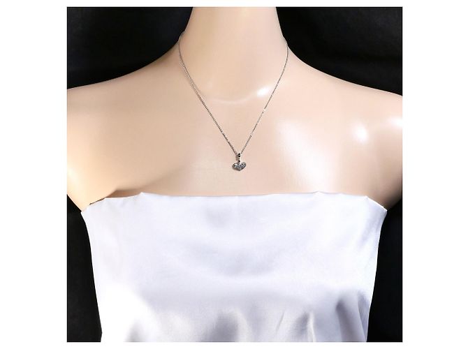 Autre Marque Collana in oro bianco 18K con diamante nero D'oro - vista 5