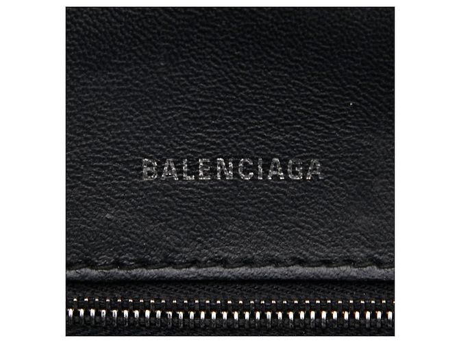 Borsa Balenciaga BB Monogram Hourglass XS Nero - vista 9