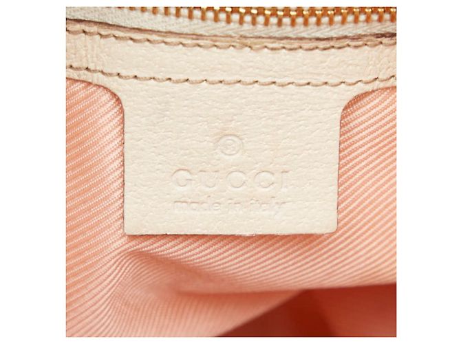Borsa a mano con catena logo Gucci Bianco Multicolore - vista 9