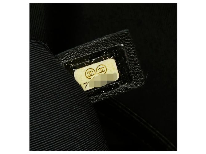 Borsa a tracolla tote Chanel Coco Mark Medium Nero Crudo - vista 10