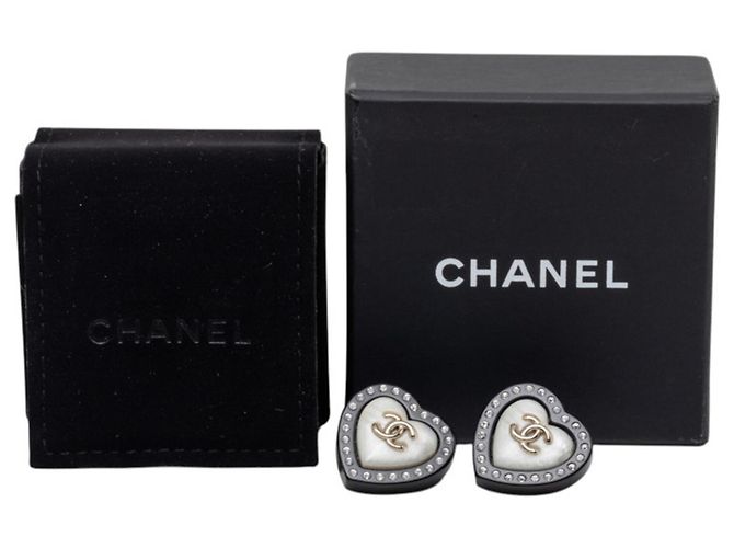 Orecchini Coco Mark Chanel Nero D'oro - vista 4