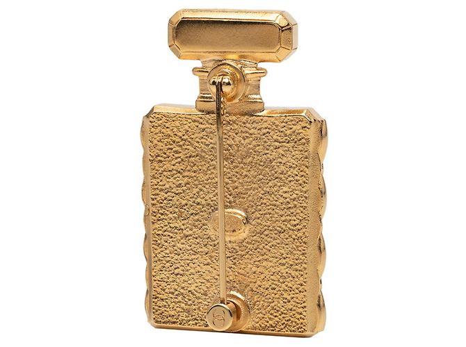 Chanel Coco Mark Matelassé Parfümflakon Brosche Golden - Ansicht 2