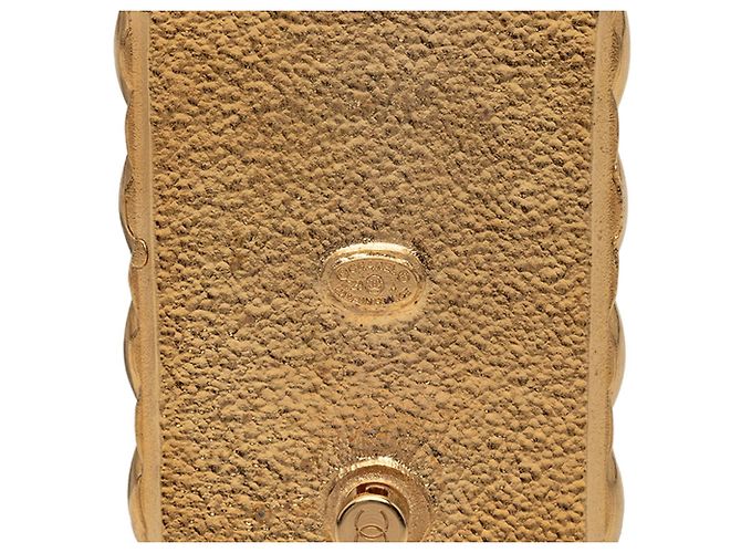 Chanel Coco Mark Matelassé Parfümflakon Brosche Golden - Ansicht 3