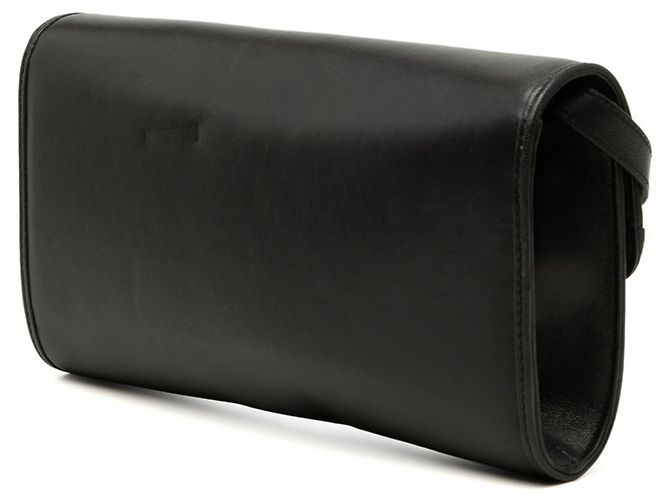 Borsa a tracolla in pelle nera con Interlocking G Gucci Nero - vista 2