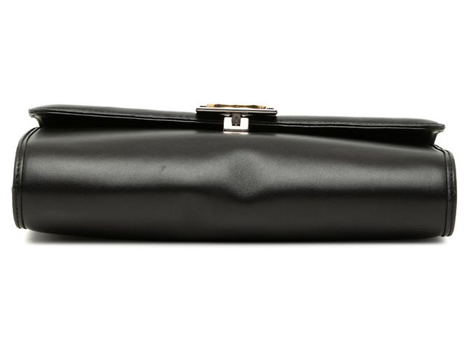 Borsa a tracolla in pelle nera con Interlocking G Gucci Nero - vista 3