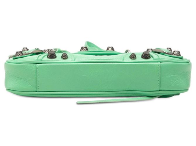 Everyday Borsa a tracolla Balenciaga Le Cagoll Sling XS Verde - vista 3