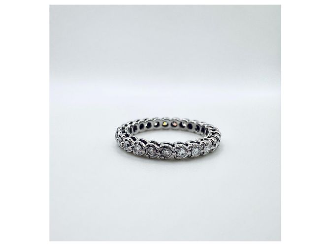 Anello Gucci in oro bianco e diamanti Argento - vista 10