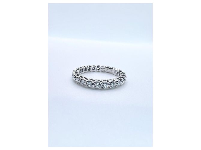 Anello Gucci in oro bianco e diamanti Argento - vista 2