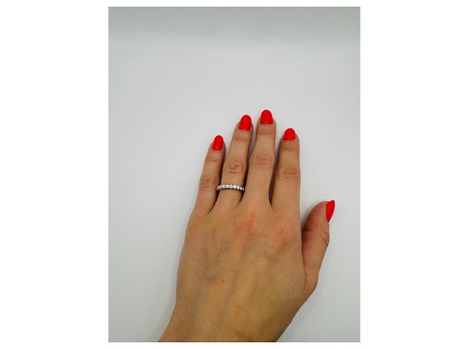 Anello Gucci in oro bianco e diamanti Argento - vista 5