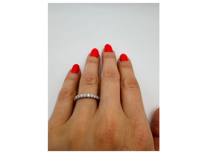 Anello Gucci in oro bianco e diamanti Argento - vista 6