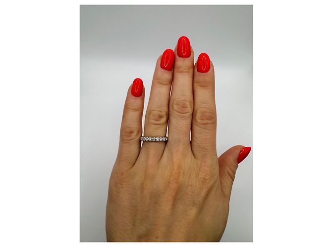 Anello Gucci in oro bianco e diamanti Argento - vista 7