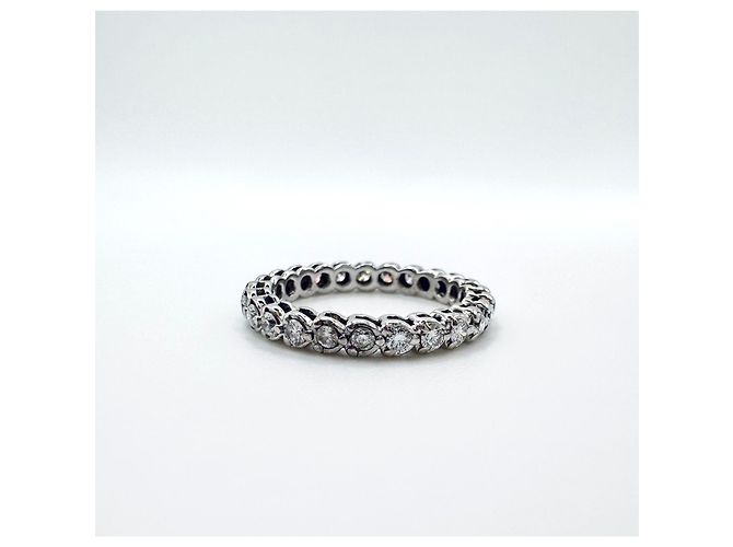 Anello Gucci in oro bianco e diamanti Argento - vista 9