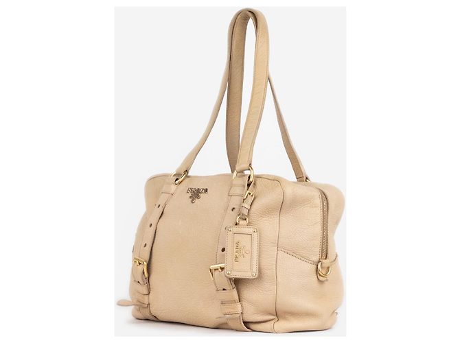 Borsa a tracolla shopper Bauletto Prada anni 2000 Beige - vista 2