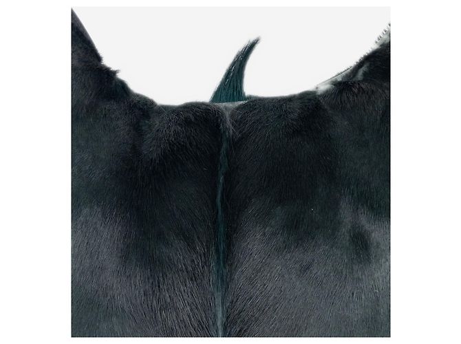 Borsa a tracolla e messenger Dries Van Noten SS15 in pelo di pony Verde - vista 5