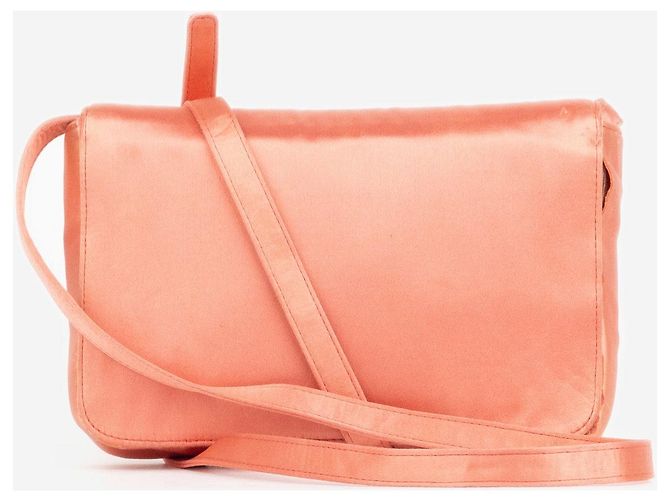 Borsa a tracolla da sera in raso con pietre preziose Prada anni 2000 Rosso - vista 3