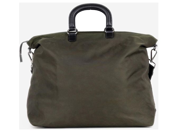 Borsa Prada 2000s Large Tessuto 2-Way Dragon Verde - vista 3