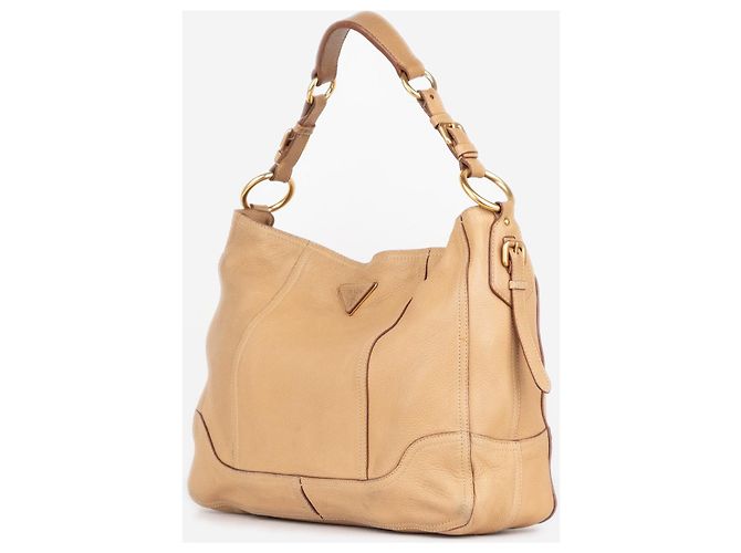 Borsa a tracolla hobo Prada 2000s Cervo Sacca Beige - vista 2