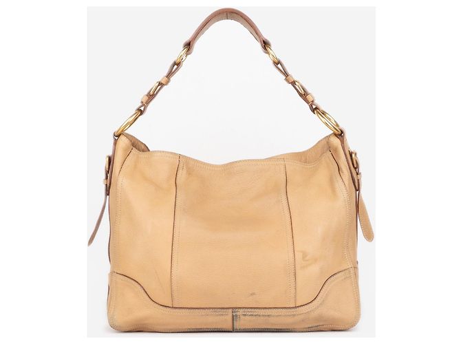 Borsa a tracolla hobo Prada 2000s Cervo Sacca Beige - vista 3