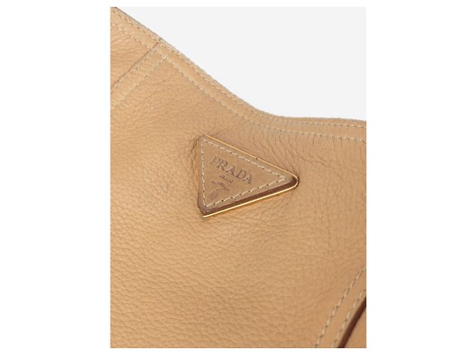 Borsa a tracolla hobo Prada 2000s Cervo Sacca Beige - vista 6