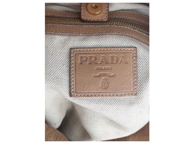 Borsa a tracolla hobo Prada 2000s Cervo Sacca Beige - vista 7