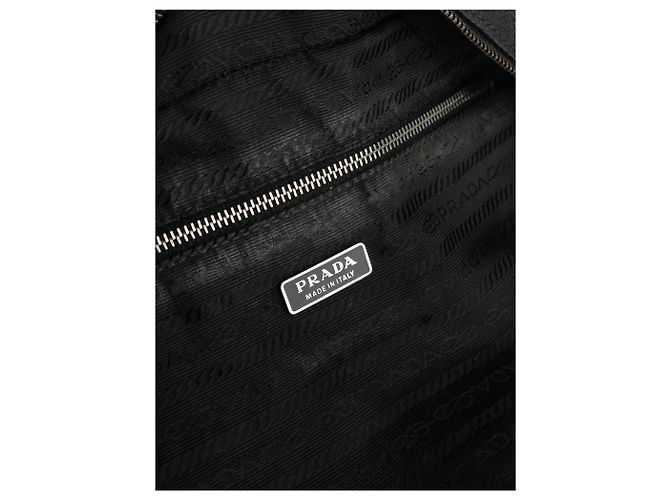 Borsa a mano Prada 2000s Bauletto Box in pelle Nero - vista 8