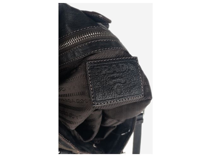 Prada Jacquard Canvas Shopper Handtasche aus den 2000ern Grün - Ansicht 5
