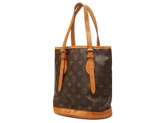 Borsa Bucket Louis Vuitton Monogram PM Marrone Monogramma - vista 2