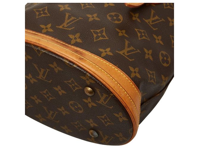 Borsa Bucket Louis Vuitton Monogram PM Marrone Monogramma - vista 4