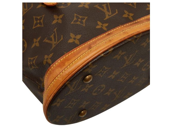 Borsa Bucket Louis Vuitton Monogram PM Marrone Monogramma - vista 5