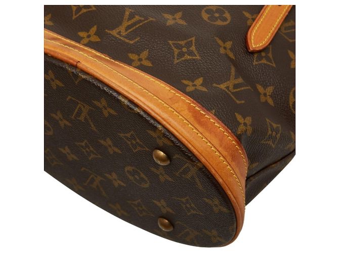 Borsa Bucket Louis Vuitton Monogram PM Marrone Monogramma - vista 6