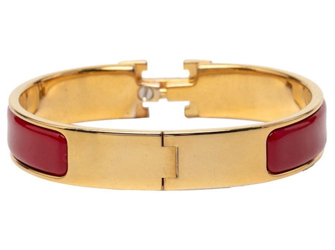 Hermès Hermes Click H PM Email Armreif Rot Golden - Ansicht 3